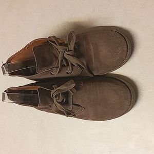 LUCKY BRAND brown suede ankle boots size 8 1/2B